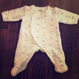 3 month Little Me one piece with feet.